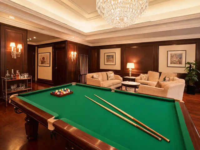 Hotel recreation room